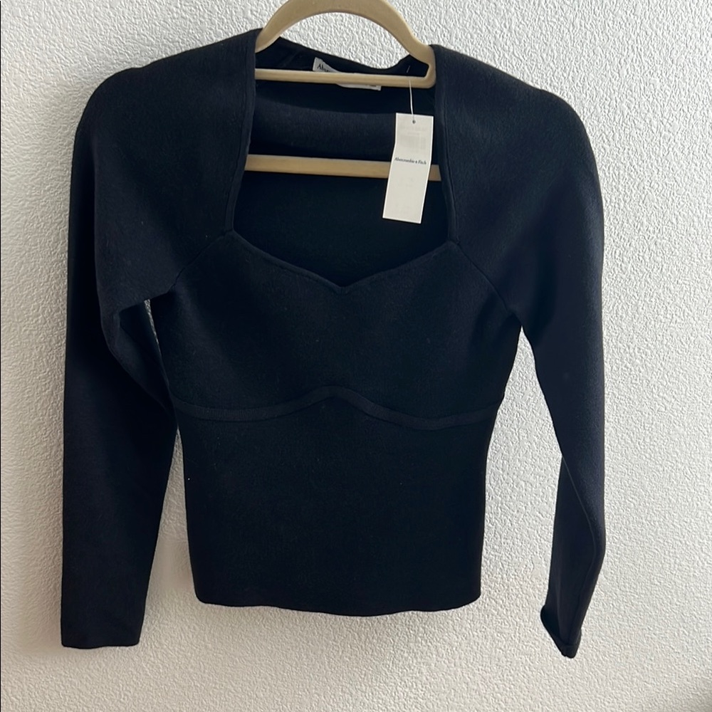 Abercrombie & Fitch Black Knit Top